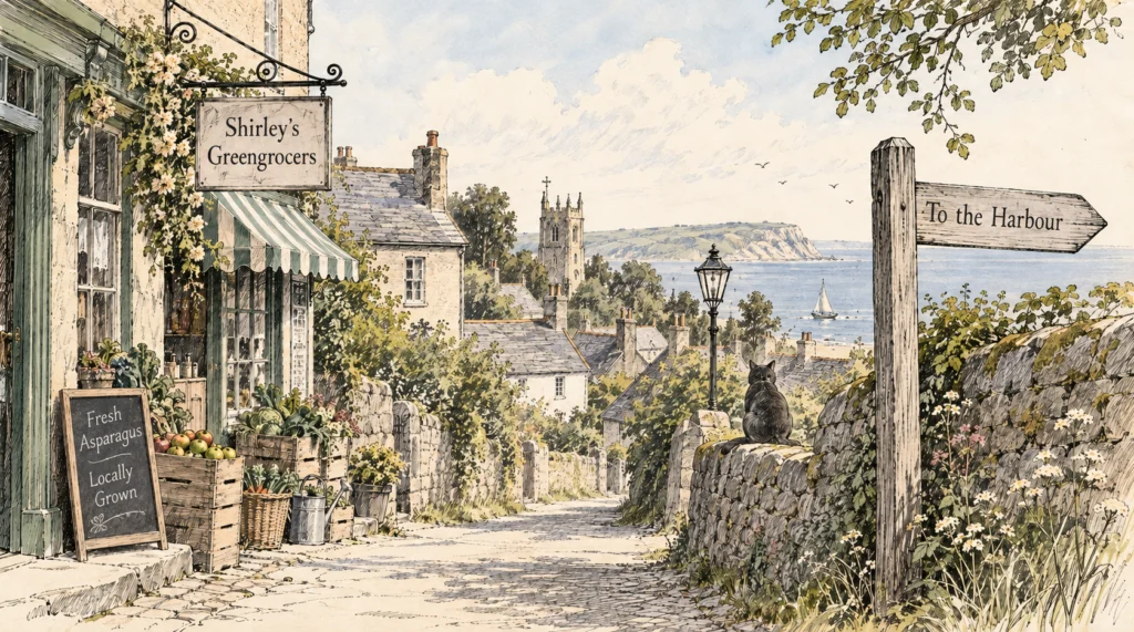 Shirley’s Greengrocers in the fictional town of Easterwich
